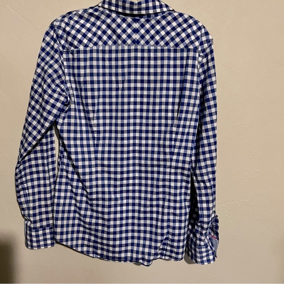 Banana Republic Soft Wash Blue Gingham Button Down Shirt - Picture 6 of 6